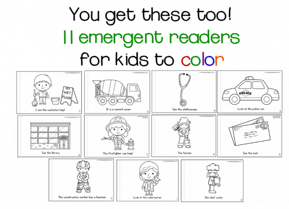 哇，这个包里有我想要的幼儿园或幼儿园社区帮助者主题的所有东西。我喜欢它为24个不同的员工提供活动!