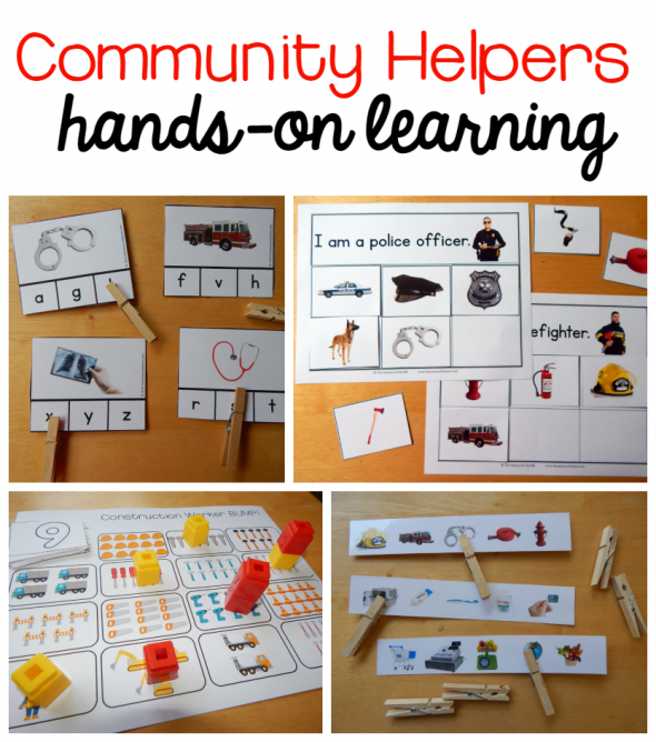 哇，这个包里有我想要的幼儿园或幼儿园社区帮助者主题的所有东西。我喜欢它为24个不同的员工提供活动!