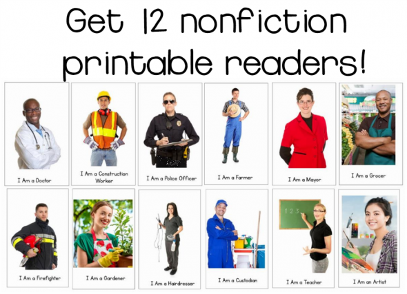 哇，这个包里有我想要的幼儿园或幼儿园社区帮助者主题的所有东西。我喜欢它为24个不同的员工提供活动!