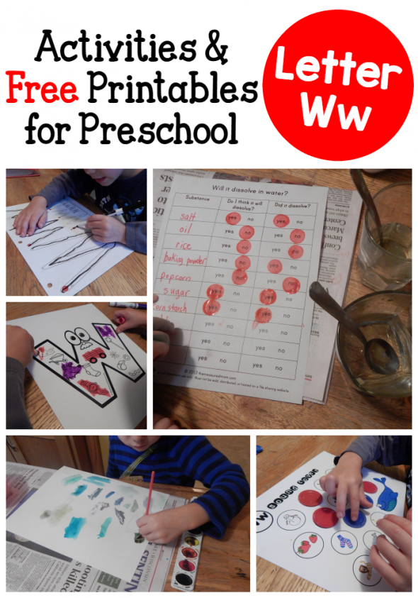 看看这些为学龄前儿童设计的有趣又有创意的字母W活动吧!