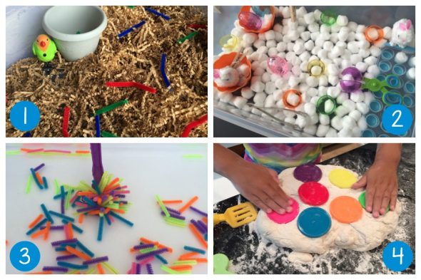 当为幼儿园规划学习中心时，简单是最好的!看看这15个超级简单的学前学习中心-包括免费打印!