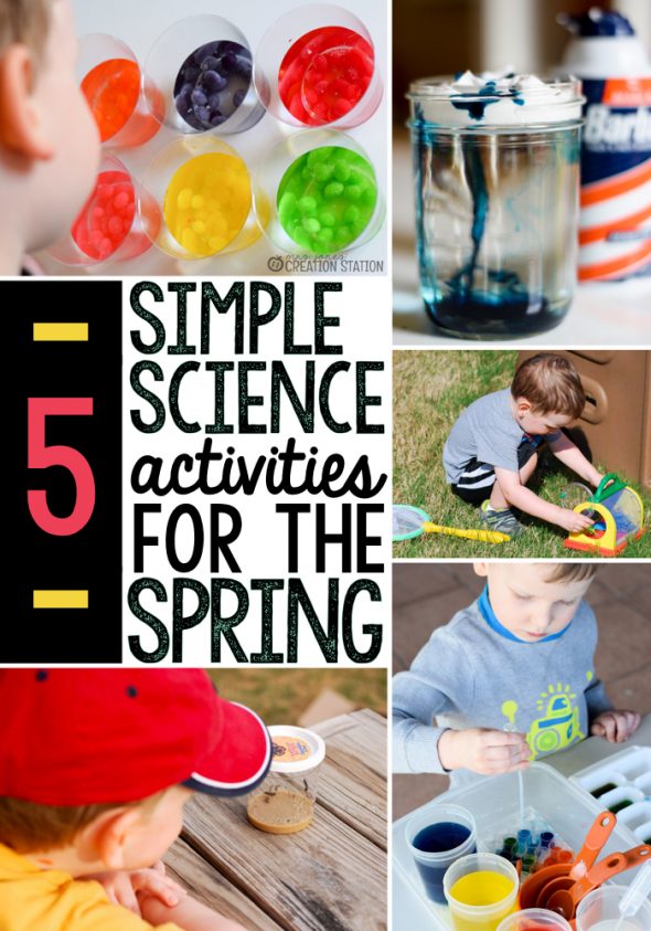 为学龄前和幼儿园拔出这些有趣的春天科学活动！