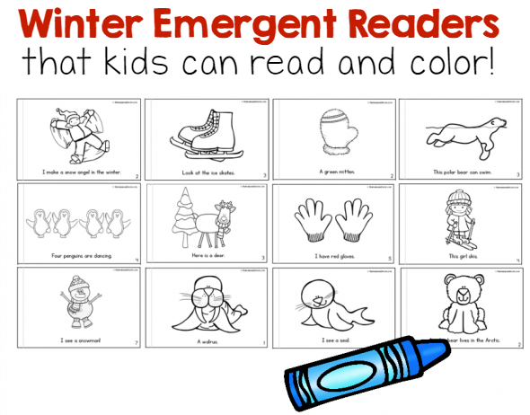 寻找学前和幼儿园的冬季主题创意?看看这个300多页的高质量学习资源包!你会找到企鹅主题的想法，一个北极动物学前主题，以及更多!