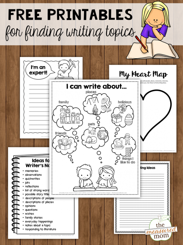 当您的孩子无法找到书面主题时，教学写作很难。尝试这十大提示来帮助孩子找到自己的想法 - 无需写作提示！