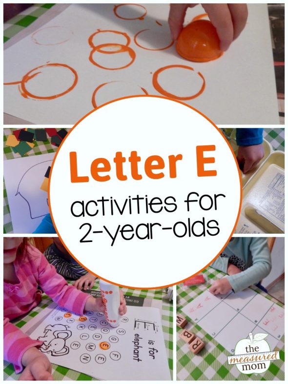 为2岁的孩子尝试这些有趣的字母E活动!