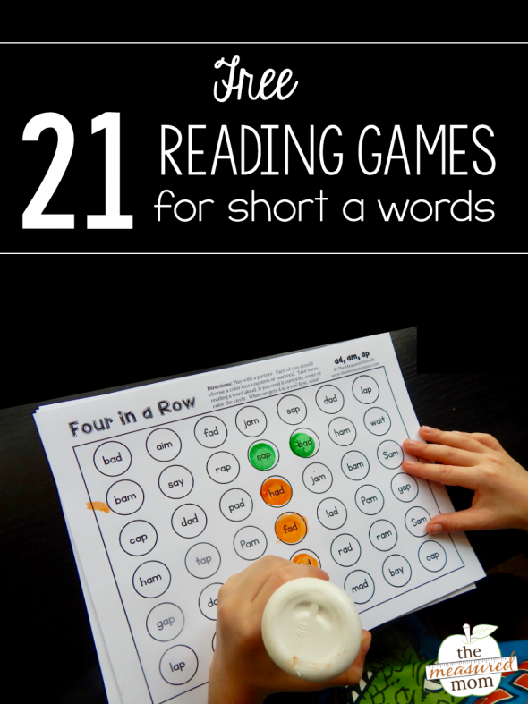 抓住这21个免费的游戏，帮助孩子练习阅读简短的一个单词!
