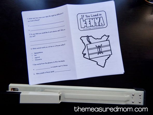 打印这本关于肯尼亚的免费儿童书，以帮助提高阅读理解。后面还有问题！非常适合2-4年级的孩子。