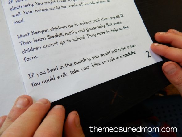 打印这本关于肯尼亚的免费儿童书，以帮助提高阅读理解。后面还有问题！非常适合2-4年级的孩子。