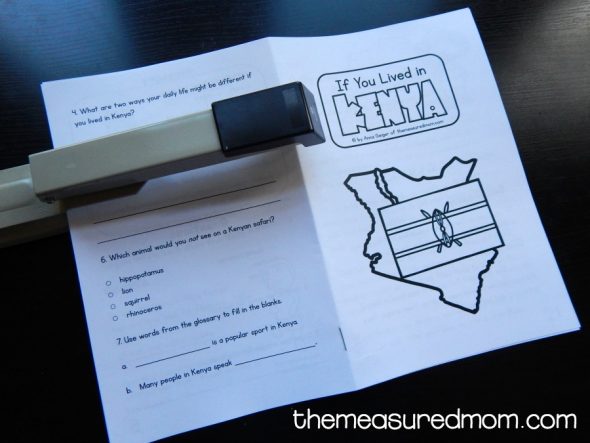 打印这本关于肯尼亚的免费儿童书，以帮助提高阅读理解。后面还有问题！非常适合2-4年级的孩子。