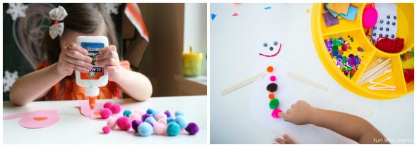 在幼儿园找到10个简单的冬季工艺品 - 他们是低准备和易于设置的！