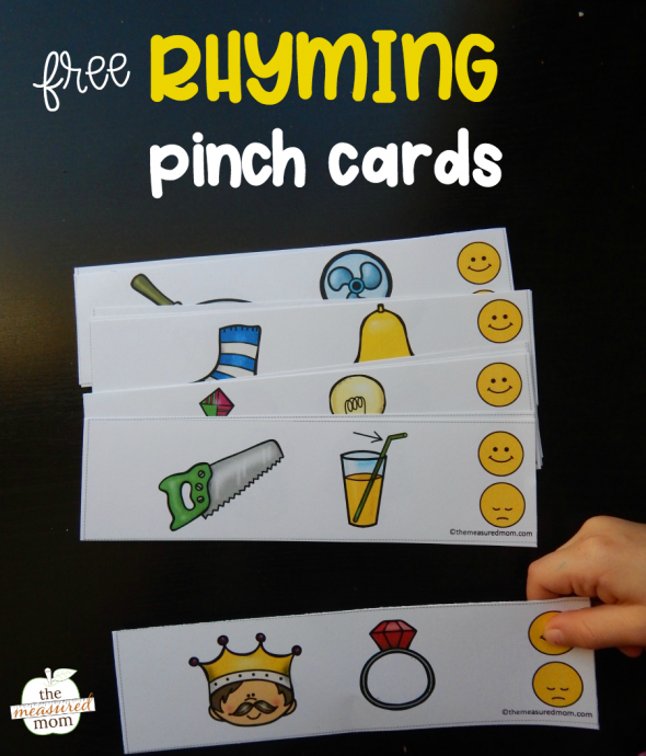 为孩子们学习这个重要技能的孩子们抓住这个免费的押韵活动！