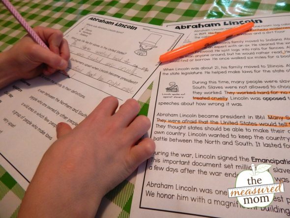 这篇阅读文章很好地帮助孩子们了解我们的第十六任总统。这是亚伯拉罕·林肯写给孩子们的!