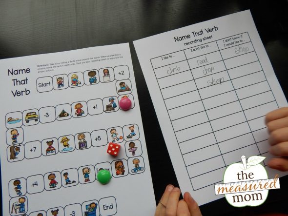 这个简单的动词游戏非常适合引入动作动词！