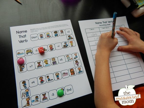 这个简单的动词游戏非常适合引入动作动词！