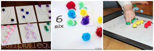 查看这款11个可打印POM POM活动的集合 - 非常适合建立早期数学和扫盲技能！