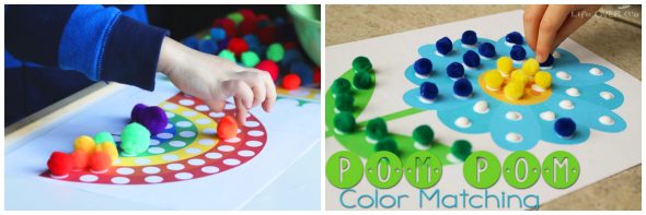 查看这款11个可打印POM POM活动的集合 - 非常适合建立早期数学和扫盲技能！